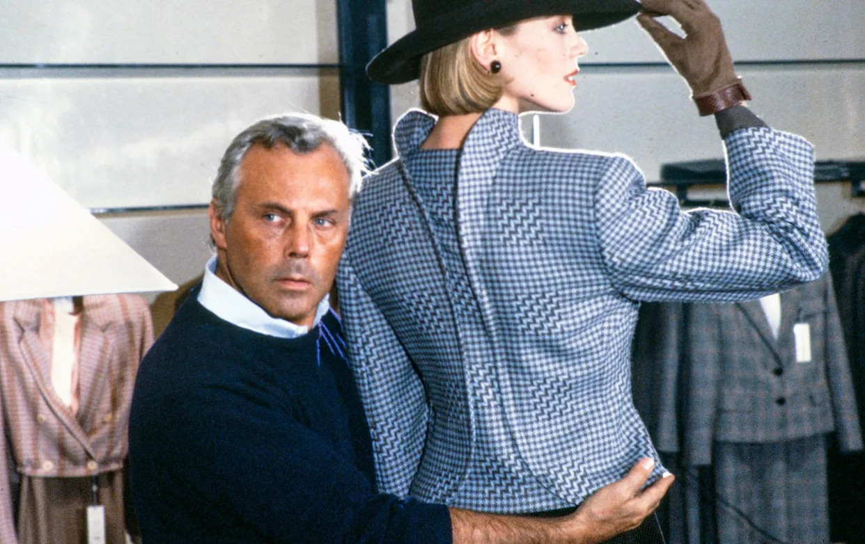 Giorgio Armani, fashion designer whose cool tones and 'slouch' tailoring  defined the 1980s